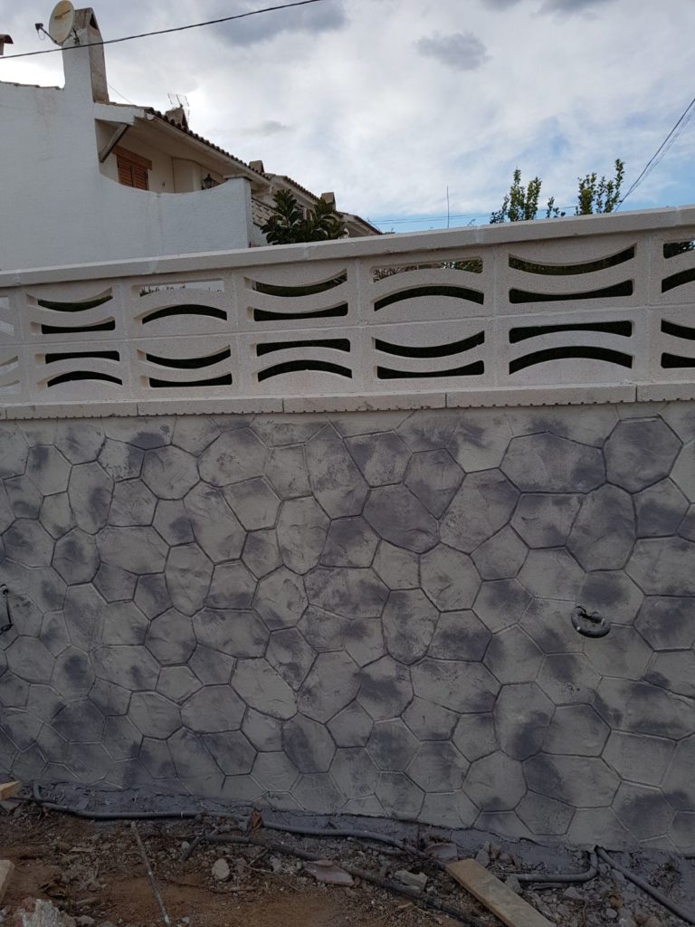 Pavimento impreso acabado piedra natural