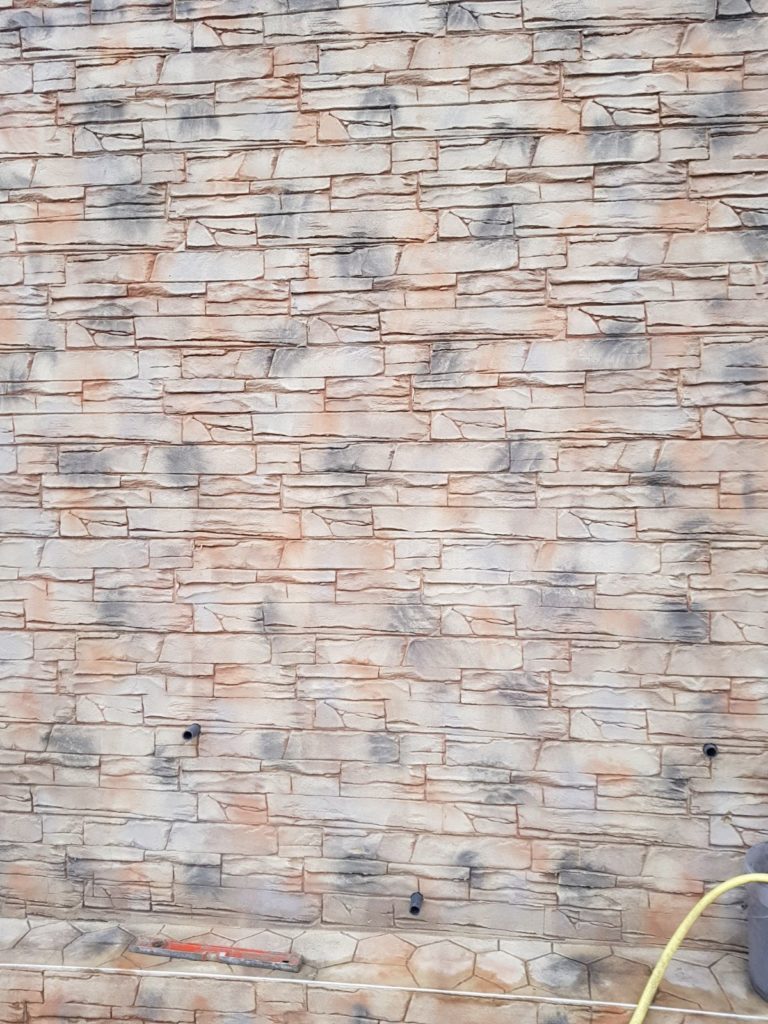 Hormigón decorativo zona piscina